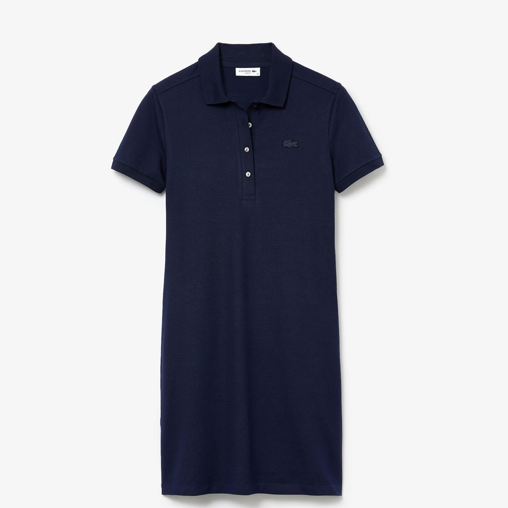 Lacoste Women's Stretch Cotton Piqué Polo Dress